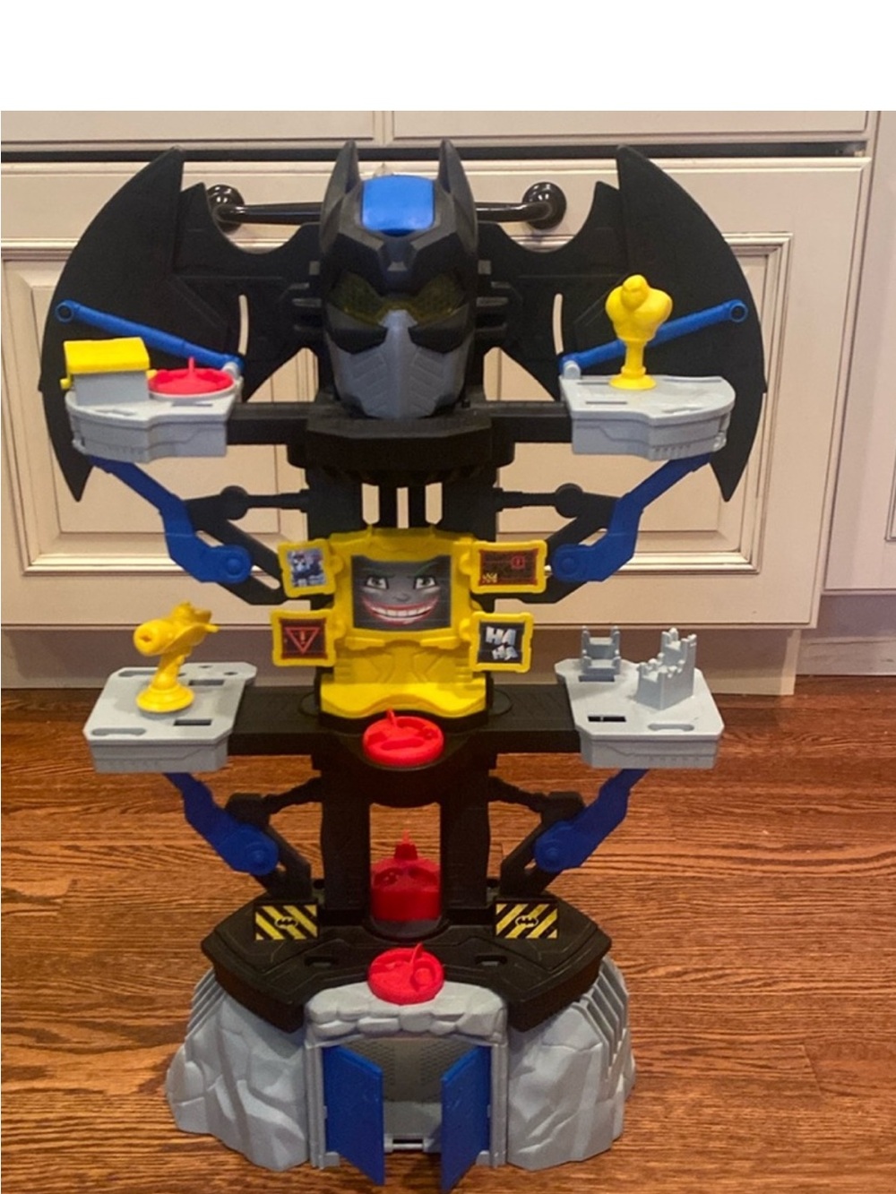 Batman Batcave Tower Playset - Black, Blue & Yellow